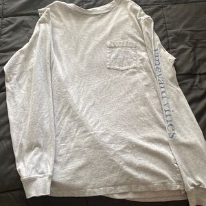 VINEYARD VINES Men’s Gray Cotton Long Sleeve, Size Medium